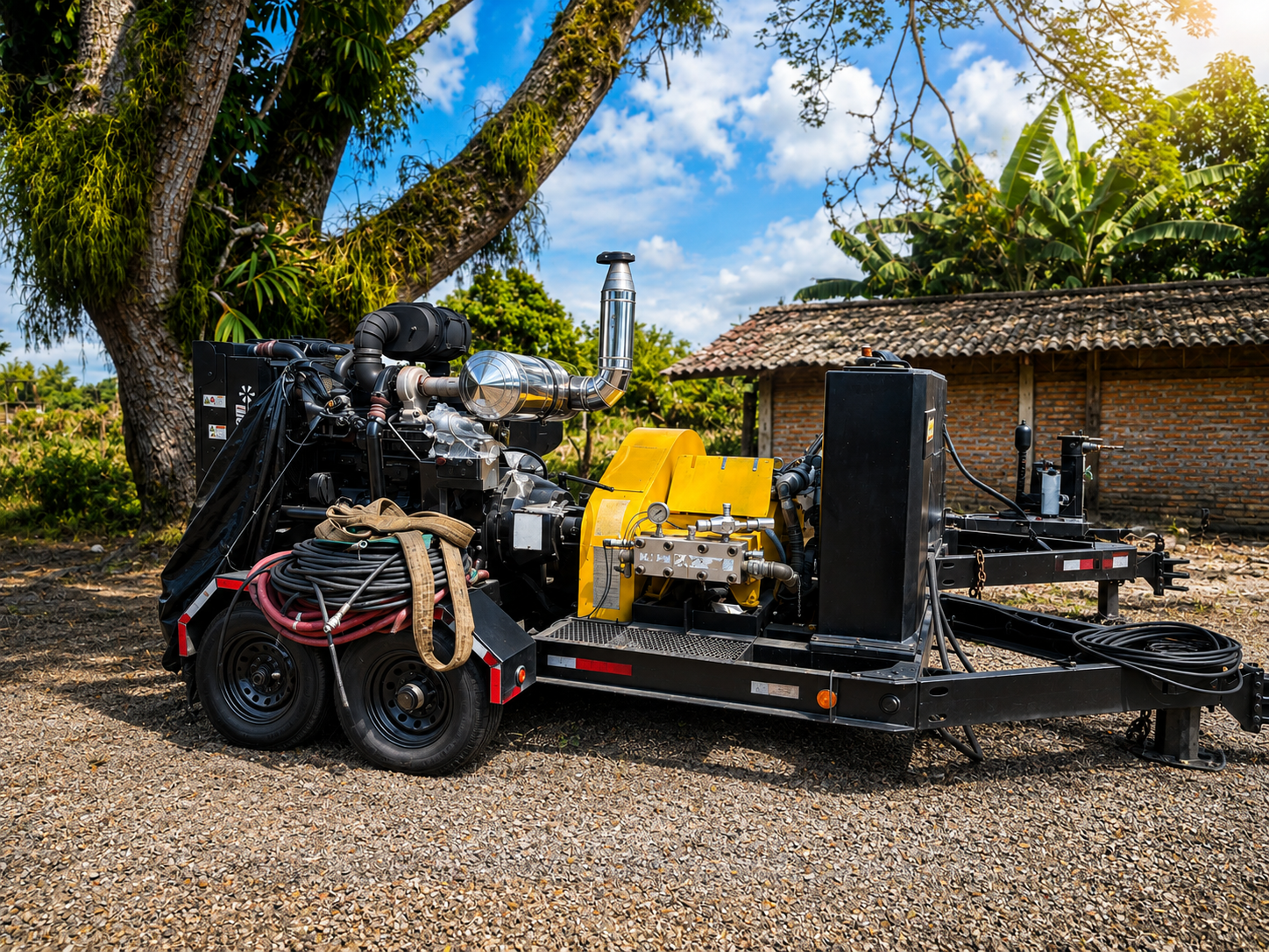 Equipo Jetstream de hidrolavado industrial